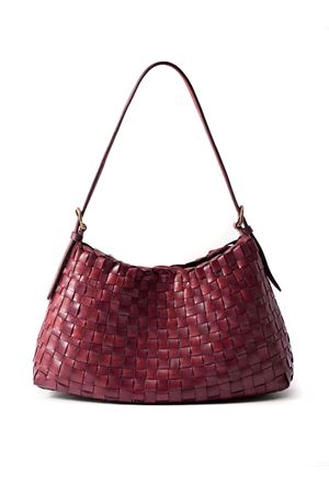 Bordeaux Hobo Salvage Shoulder Bag DRAGON DIFFUSION | 8170BORDO